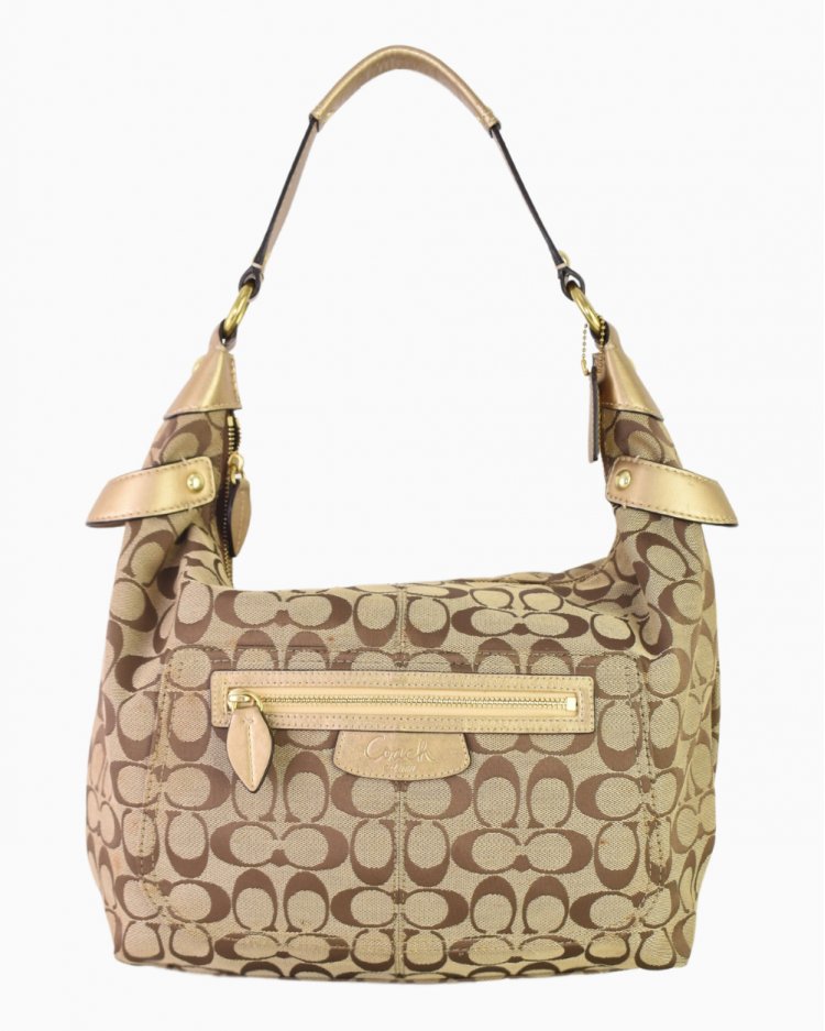 Bolsa Coach original em jacquard com monograma feminina